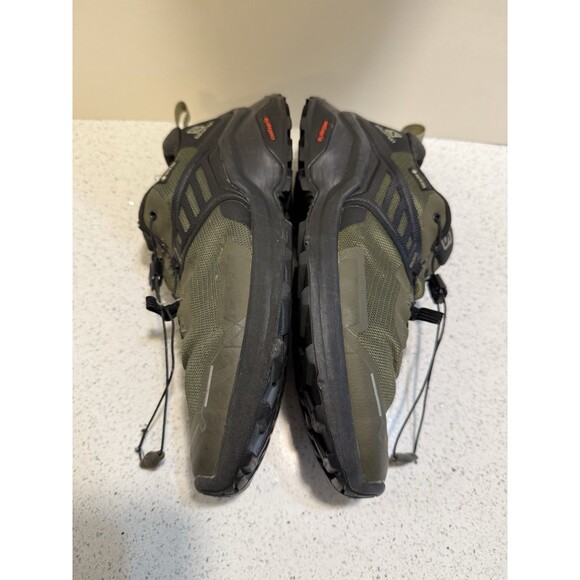 Salomon X Raise Gore Tex Hiking Trail Running Green Gray Shoes 410416 Sz 7.5 main image 6